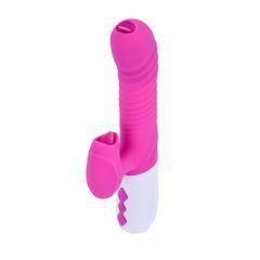 Rabbit-вібратор з підігрівом, ротацією пульсацією Boss of Toys Boss Series Function and Thrusting Function / Heating 63-00039 рожевий 22,5 см - основне фото