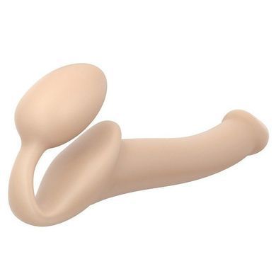 Женский страпон Strap-On-Me Silicone Bendable Strap-On М телесный 15,6 см - основное фото