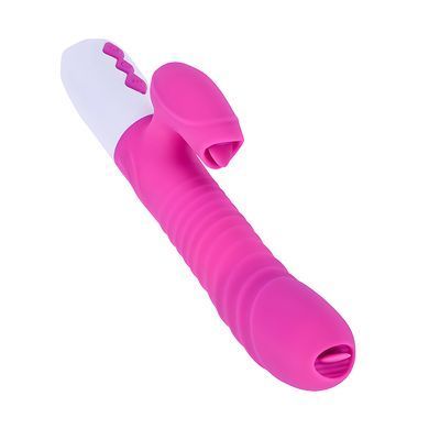 Rabbit-вібратор з підігрівом, ротацією пульсацією Boss of Toys Boss Series Function and Thrusting Function / Heating 63-00039 рожевий 22,5 см - основне фото