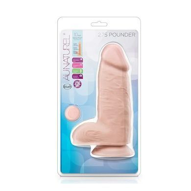 Реалистичный фаллоимитатор на присоске Blush Au Naturel 2.75 Pounder телесный 25,4 см - основное фото
