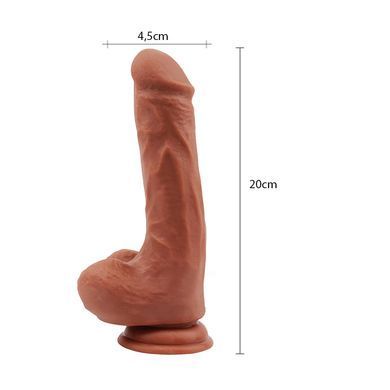 Реалистичный фаллоимитатор на присоске Chisa Novelties Bottomless Pleasure мулатный 20 см - основное фото