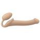 Женский страпон Strap-On-Me Silicone Bendable Strap-On М телесный 15,6 см - дополнительное фото