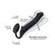 Женский страпон Strap-On-Me Silicone Bendable Strap-On М телесный 15,6 см - дополнительное фото