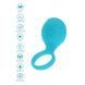 Виброкольцо с клиторальным стимулятором Toy Joy Tickle Brush C-Ring голубое - дополнительное фото