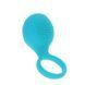 Виброкольцо с клиторальным стимулятором Toy Joy Tickle Brush C-Ring голубое - дополнительное фото