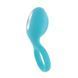 Виброкольцо с клиторальным стимулятором Toy Joy Tickle Brush C-Ring голубое - дополнительное фото