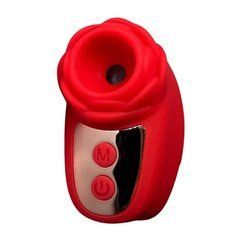 Вібратор на палець у вигляді троянди Passion Play Finger Finger Sucker червоний 5,3 см - основне фото