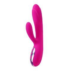 Rabbit-вібратор з підігрівом Boss of Toys Joker Heating Double Vibrating Massage Stick рожевий 21,7 см - основне фото
