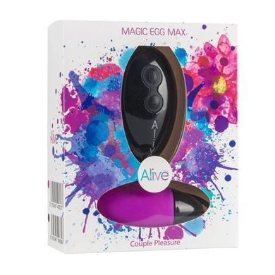 Віброяйце з пультом ДУ Alive Magic Egg Max фіолетове - основне фото