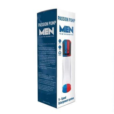 Автоматична вакуумна помпа CANWIN Passion Pump Men BLUE P638AU синя - основне фото