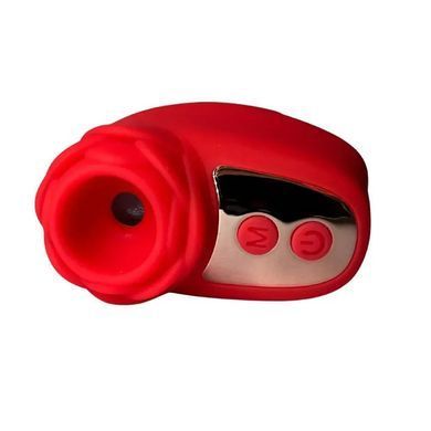 Вібратор на палець у вигляді троянди Passion Play Finger Finger Sucker червоний 5,3 см - основне фото