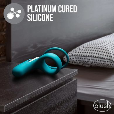 Двойное виброкольцо Blush Noje C2. Ring синее - основное фото