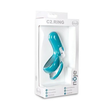 Двойное виброкольцо Blush Noje C2. Ring синее - основное фото