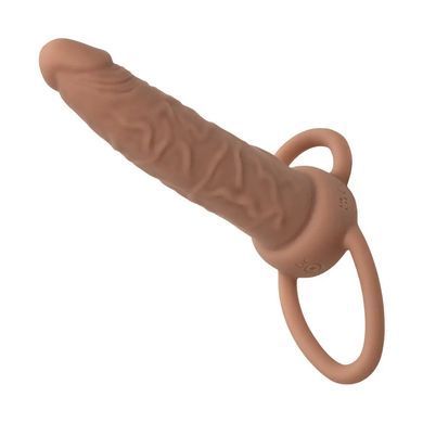 Насадка для двойного проникновения California Exotic Novelties Performance Maxx Rechargeable Dual Penetrator коричневая - основное фото