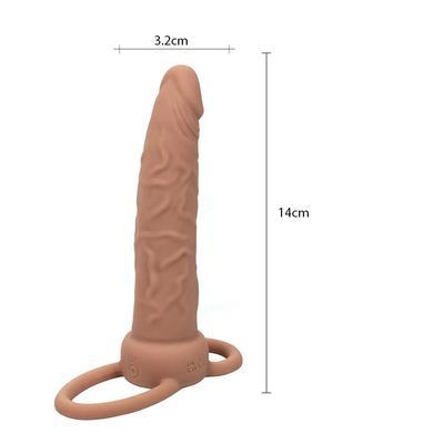 Насадка для двойного проникновения California Exotic Novelties Performance Maxx Rechargeable Dual Penetrator коричневая - основное фото