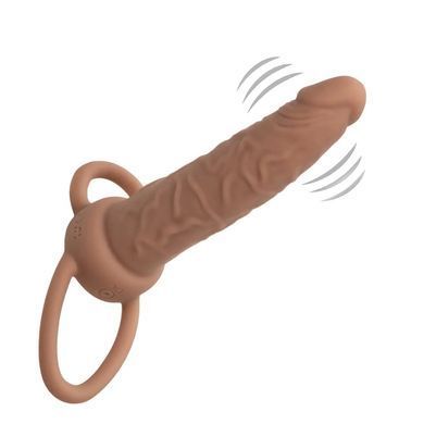 Насадка для двойного проникновения California Exotic Novelties Performance Maxx Rechargeable Dual Penetrator коричневая - основное фото