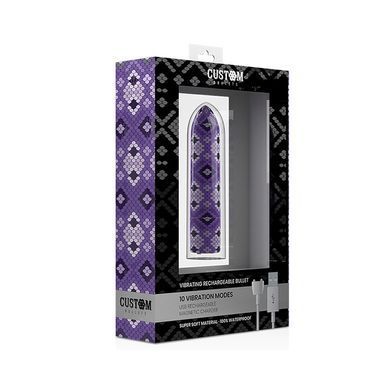 Вибропуля Custom Bullets Snake Purple фиолетовый 6,3 см - основное фото