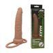 Насадка для двойного проникновения California Exotic Novelties Performance Maxx Rechargeable Dual Penetrator коричневая - дополнительное фото