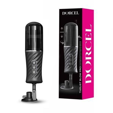 Автоматический мастурбатор-вагина на присоске Dorcel Thrust Blow Pro чёрный - основное фото