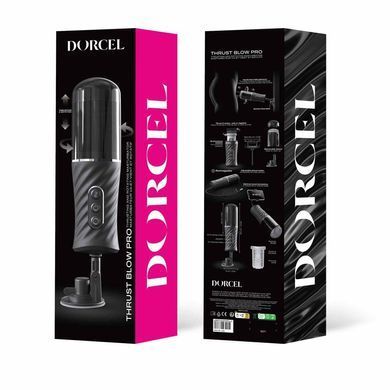Автоматический мастурбатор-вагина на присоске Dorcel Thrust Blow Pro чёрный - основное фото