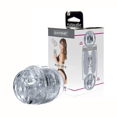 Двосторонній мастурбатор Fleshlight Quickshot Riley Reid прозорий - основне фото