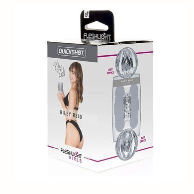 Двосторонній мастурбатор Fleshlight Quickshot Riley Reid прозорий - основне фото