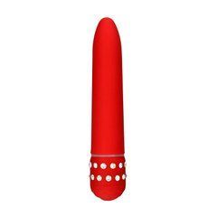 Класичний вібратор зі стразами ToyJoy Diamond Superbe Vibe червоний 15,5 см - основне фото