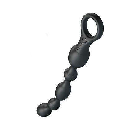 Анальний ланцюжок з вібрацією Lybaile Pretty Love Van Anal Beads чорні 24,8 см - основне фото