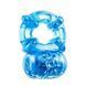 Ерекційне віброкільце Blush Stay Hard Reusable Blue 5-Function Vibrating Penis Ring синє - додаткове фото