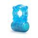 Ерекційне віброкільце Blush Stay Hard Reusable Blue 5-Function Vibrating Penis Ring синє - додаткове фото