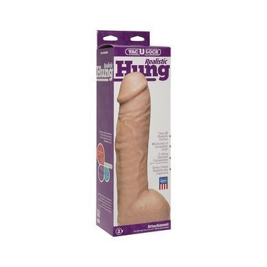 Реалістичний фалоімітатор для фістингу Doc Johnson Vac-U-Lock Realistic Hung тілесний 31,8 см - основне фото