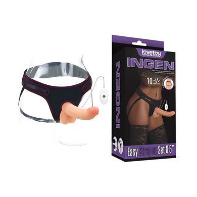 Основна фотографія Страпон з вібрацією Lovetoy Vibrating Easy Strapon Set 8.5'' тілесний 21,5 см Страпон з вібрацією Lovetoy Vibrating Easy Strapon Set 8.5'' тілесний 21,5 см - основне фото