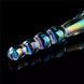 Двусторонний стеклянный фаллоимитатор Lovetoy Twilight Gleam Glass Dildo Rising Ripples прозрачный 19 см - дополнительное фото