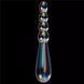 Двусторонний стеклянный фаллоимитатор Lovetoy Twilight Gleam Glass Dildo Rising Ripples прозрачный 19 см - дополнительное фото