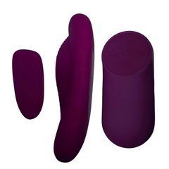 Вібратор у трусики Passion Play Magnet Panty Vibe With Remote фіолетовий 10 см - основне фото
