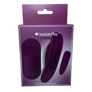 Вібратор у трусики Passion Play Magnet Panty Vibe With Remote фіолетовий 10 см - основне фото