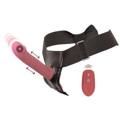 Вібрострапон зі стимуляцією клітора You2Toys Strap-On Set рожевий 26,2 см - основне фото