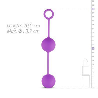 Вагинальные шарики со смещённым центром тяжести Easytoys Canon Balls Purple фиолетовые - основное фото
