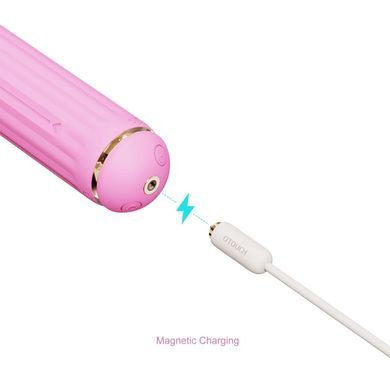 Вібратор з насадками Otouch Magic Stick S1 Plus рожевий 21,5 см - основне фото