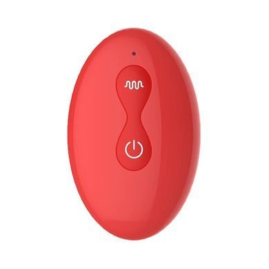 Анальна пробка з вібрацією та ротацією Boss of Toys Rose Rotating Anal Plug червона 11,2 см - основне фото