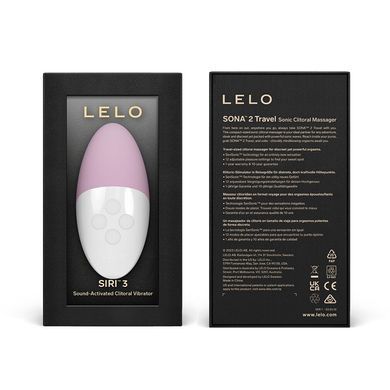 Вібратор для клітора із звуковою активацією LELO SIRI 3 рожевий з білим 9,6 см - основне фото