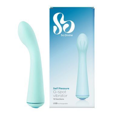 Вібратор для точки G So Divine Self-Pleasure G-spot Vibrator блакитний 18,5 см - основне фото