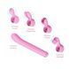 Вібратор з насадками Otouch Magic Stick S1 Plus рожевий 21,5 см - додаткове фото