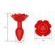 Анальна пробка з вібрацією та ротацією Boss of Toys Rose Rotating Anal Plug червона 11,2 см - додаткове фото