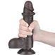 Фалоімітатор реалістичний з рухомою крайньою плоттю Lovetoy Sliding-Skin Dong Dual Layer Dong 7,5" 6452LVTOY976 коричневий 19,5 см - додаткове фото