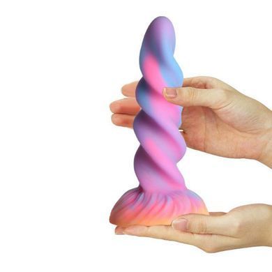 Фантазійний фалоімітатор Creature Cocks Moon Rider Glow-in-the-Dark Unicorn Dildo різнокольоровий 20,6 см - основне фото