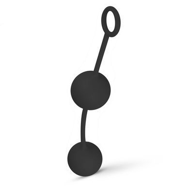 Вагинальные шарики со смещённым центром тяжести Easytoys Canon Balls Black чёрные - основное фото