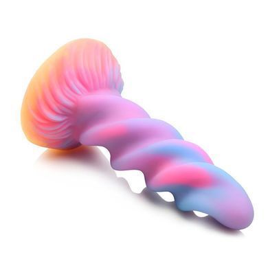 Фантазійний фалоімітатор Creature Cocks Moon Rider Glow-in-the-Dark Unicorn Dildo різнокольоровий 20,6 см - основне фото