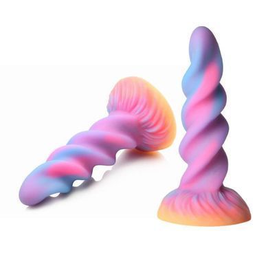 Фантазійний фалоімітатор Creature Cocks Moon Rider Glow-in-the-Dark Unicorn Dildo різнокольоровий 20,6 см - основне фото
