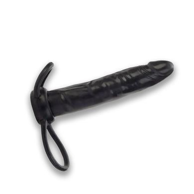Кольцо для двойного проникновения California Exotic Novelties Accommodator Dual Penetratior чёрное - основное фото
